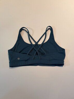 lululemon Energy Strappy Sports Bra — Teal, Size 14